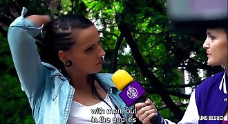 BUMS BESUCH - Voluptuous German camgirl Jolee Love fucks random amateur guy