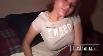 Manhandling Toasted Blonde Sister at Night! - FREE Taboo Videos at LustFam.us